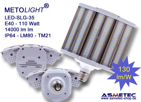 METOLIGHT LED-Lampe SLG35-110, 110 Watt - www.asmetec-shop.de