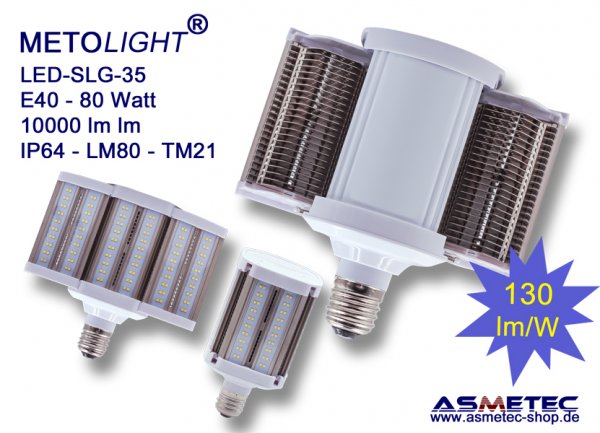 METOLIGHT LED-Lampe SLG35-80, 80 Watt - www.asmetec-shop.de
