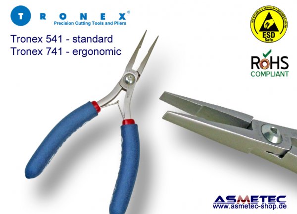 Tronex 541 - flat nose plier - www.asmetec-shop.de