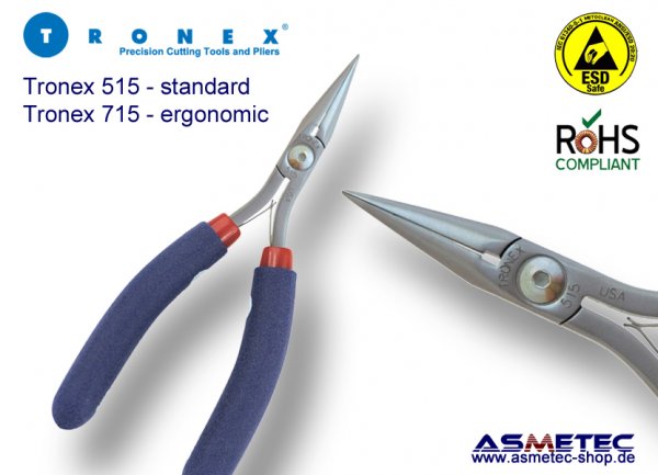 Tronex 515 ESD-Flachrundzange