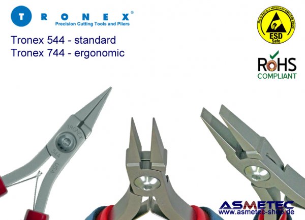 Tronex 544 ESD-Flachzange, breit - www.asmetec-shop.de