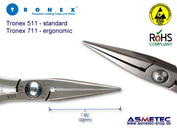 Tronex 711 ESD-Flachrundzange