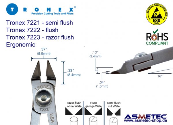 Tronex 7223 - taper head cutter - www.asmetec-shop.de