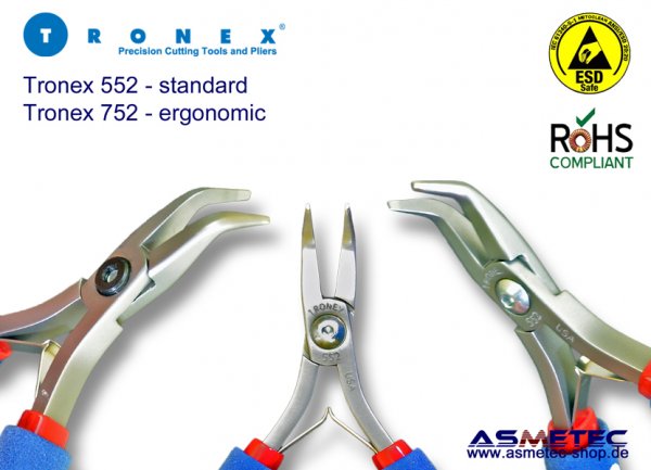 Tronex 752 - bent nose plier, ergonomic - www.asmetec-shop.de