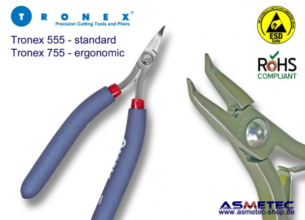 Tronex 755 - bent nose plier - www.asmetec-shop.de