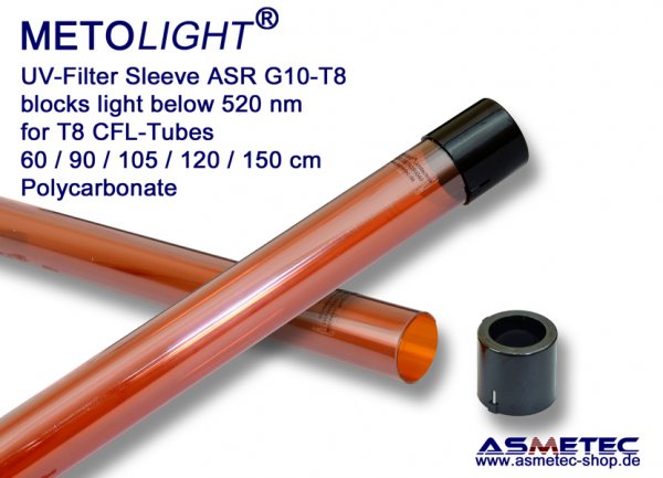 Metolight ASR-G10-UV-Filterröhre T8, bernstein, 520 nm - www.asmetec-shop.de