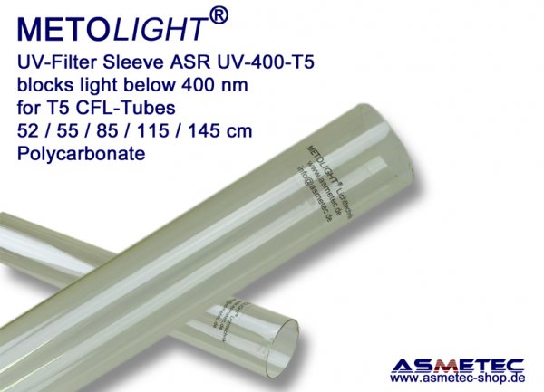 Metolight ASR-UV400-UV-Filterröhre T5, klar, 400 nm - www.asmetec-shop.de