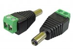 Hohlstecker 2,1/5,5 mm mit Schraubklemmen