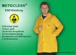 Metoclean ESD-Smock UX40-GE-XL, yellow, size XL