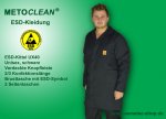 Metoclean ESD-Smock UX40-SW-L, black, size L