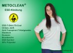 Metoclean ESD-T-Shirt TS-Cool-W-M, Kurzarm, weiß, Größe M