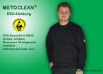 Metoclean ESD-Sweatshirt SW48RL-SW-L, Langarm, schwarz, Größe L