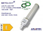 LED-Kompaktröhre G24-12-NWM-TRF, 230 Volt, 12 Watt, neutralweiß, für KVG & EVG
