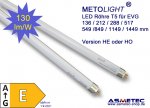 METOLIGHT LED Röhre T5,  212 mm, 4 Watt, matt, kaltweiß - für EVG 6 Watt