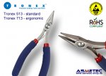 Tronex 713 - Flachrundzange, kurz, ergonomisch