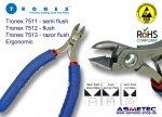 Tronex 7513- Groß-Ovalkopf Seitenschneider, ergonomisch - ohne Wate