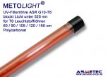 UV-Filterröhre T8-ASR-G10, bernstein, 520 nm, 150 cm für 58 Watt Leuchtstoffröhre
